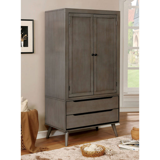 LENNART Gray Armoire - Premium Armoire from FOA East - Just $1054.95! Shop now at Furniture Wholesale Plus  We are the best furniture store in Nashville, Hendersonville, Goodlettsville, Madison, Antioch, Mount Juliet, Lebanon, Gallatin, Springfield, Murfreesboro, Franklin, Brentwood