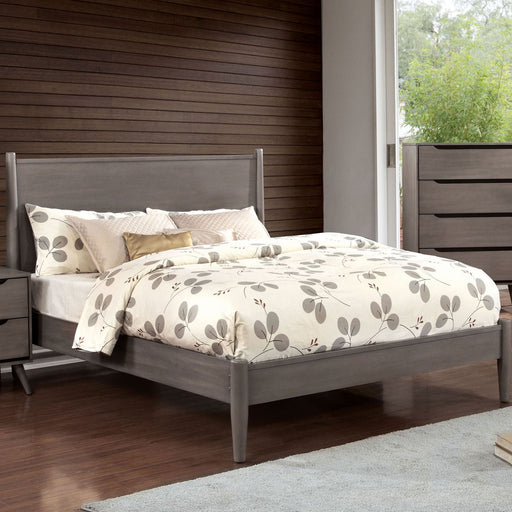 Lennart Gray Cal.King Bed - Premium Bed from FOA East - Just $631.80! Shop now at Furniture Wholesale Plus  We are the best furniture store in Nashville, Hendersonville, Goodlettsville, Madison, Antioch, Mount Juliet, Lebanon, Gallatin, Springfield, Murfreesboro, Franklin, Brentwood