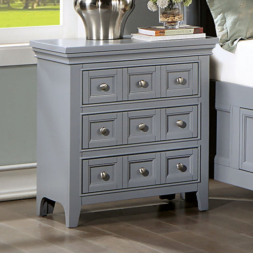 CASTLILE Night Stand w/ USB, Gray - Premium Nightstand from FOA East - Just $351! Shop now at Furniture Wholesale Plus  We are the best furniture store in Nashville, Hendersonville, Goodlettsville, Madison, Antioch, Mount Juliet, Lebanon, Gallatin, Springfield, Murfreesboro, Franklin, Brentwood