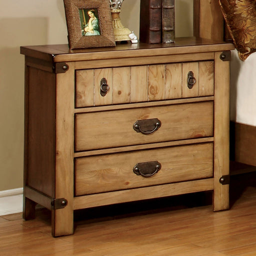 PIONEER Weathered Elm Night Stand - Premium Nightstand from FOA East - Just $395.85! Shop now at Furniture Wholesale Plus  We are the best furniture store in Nashville, Hendersonville, Goodlettsville, Madison, Antioch, Mount Juliet, Lebanon, Gallatin, Springfield, Murfreesboro, Franklin, Brentwood