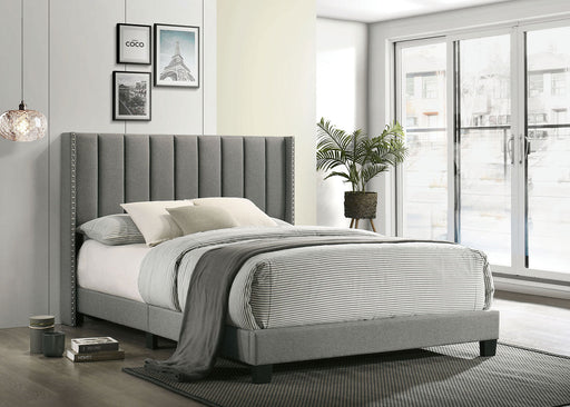 KAILEY Cal.King Bed, Light Gray - Premium Bed from FOA East - Just $325.65! Shop now at Furniture Wholesale Plus  We are the best furniture store in Nashville, Hendersonville, Goodlettsville, Madison, Antioch, Mount Juliet, Lebanon, Gallatin, Springfield, Murfreesboro, Franklin, Brentwood