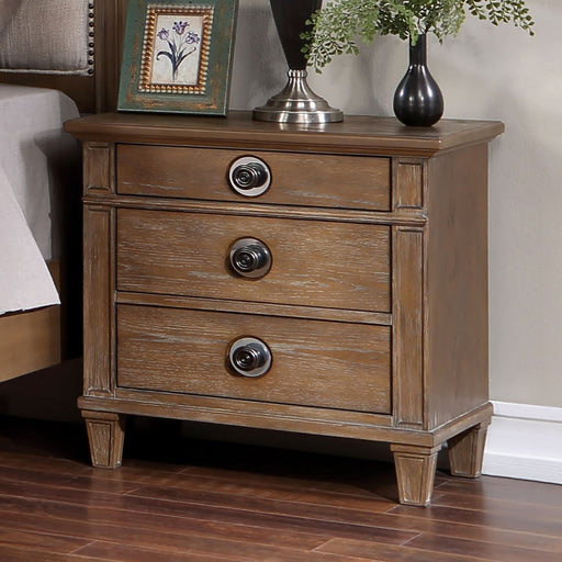 FATIMA Night Stand w/ USB, Rustic Natural - Premium Nightstand from FOA East - Just $325.65! Shop now at Furniture Wholesale Plus  We are the best furniture store in Nashville, Hendersonville, Goodlettsville, Madison, Antioch, Mount Juliet, Lebanon, Gallatin, Springfield, Murfreesboro, Franklin, Brentwood