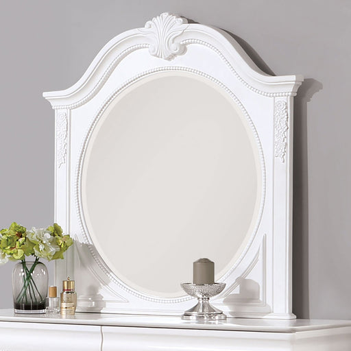 ALECIA Mirror, White - Premium Mirror from FOA East - Just $261.30! Shop now at Furniture Wholesale Plus  We are the best furniture store in Nashville, Hendersonville, Goodlettsville, Madison, Antioch, Mount Juliet, Lebanon, Gallatin, Springfield, Murfreesboro, Franklin, Brentwood
