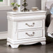 ALECIA Night Stand w/ USB, White - Premium Nightstand from FOA East - Just $304.20! Shop now at Furniture Wholesale Plus  We are the best furniture store in Nashville, Hendersonville, Goodlettsville, Madison, Antioch, Mount Juliet, Lebanon, Gallatin, Springfield, Murfreesboro, Franklin, Brentwood