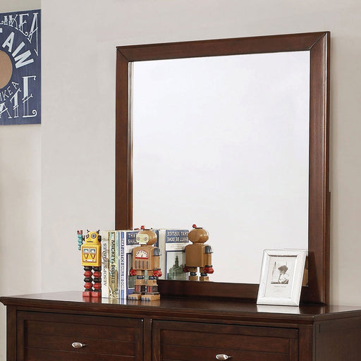 Brogan Brown Cherry Mirror - Premium Mirror from FOA East - Just $118.95! Shop now at Furniture Wholesale Plus  We are the best furniture store in Nashville, Hendersonville, Goodlettsville, Madison, Antioch, Mount Juliet, Lebanon, Gallatin, Springfield, Murfreesboro, Franklin, Brentwood