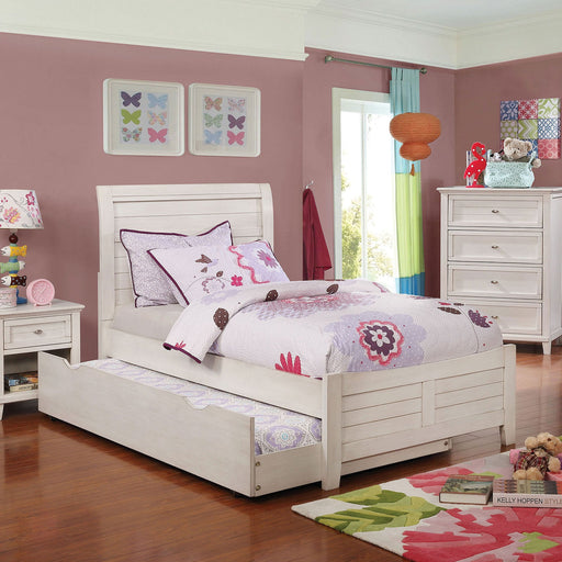 Brogan Antique White Twin Bed - Premium Bed from FOA East - Just $325.65! Shop now at Furniture Wholesale Plus  We are the best furniture store in Nashville, Hendersonville, Goodlettsville, Madison, Antioch, Mount Juliet, Lebanon, Gallatin, Springfield, Murfreesboro, Franklin, Brentwood