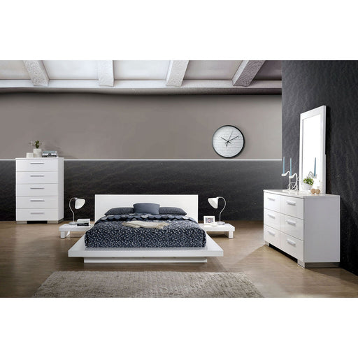 Christie White 5 Pc. Queen Bedroom Set w/ 2NS - Premium Bedroom Set from FOA East - Just $1990.95! Shop now at Furniture Wholesale Plus  We are the best furniture store in Nashville, Hendersonville, Goodlettsville, Madison, Antioch, Mount Juliet, Lebanon, Gallatin, Springfield, Murfreesboro, Franklin, Brentwood