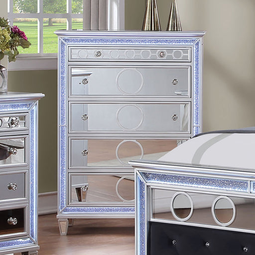MAIREAD Chest w/ LED, Silver - Premium Chest from FOA East - Just $914.55! Shop now at Furniture Wholesale Plus  We are the best furniture store in Nashville, Hendersonville, Goodlettsville, Madison, Antioch, Mount Juliet, Lebanon, Gallatin, Springfield, Murfreesboro, Franklin, Brentwood