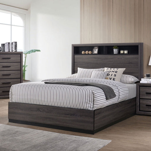 Conwy Gray Cal.King Bed - Premium Bed from FOA East - Just $702! Shop now at Furniture Wholesale Plus  We are the best furniture store in Nashville, Hendersonville, Goodlettsville, Madison, Antioch, Mount Juliet, Lebanon, Gallatin, Springfield, Murfreesboro, Franklin, Brentwood