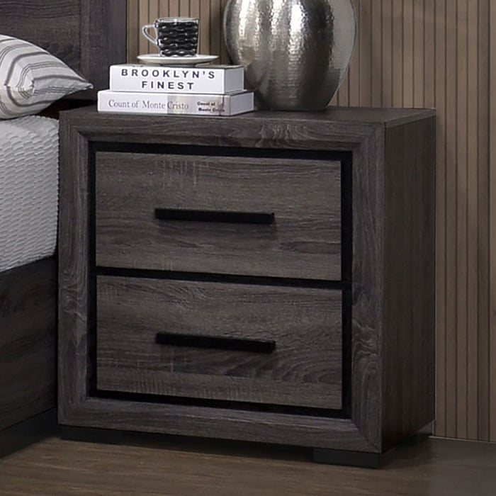 Conwy Gray Night Stand - Premium Nightstand from FOA East - Just $208.65! Shop now at Furniture Wholesale Plus  We are the best furniture store in Nashville, Hendersonville, Goodlettsville, Madison, Antioch, Mount Juliet, Lebanon, Gallatin, Springfield, Murfreesboro, Franklin, Brentwood