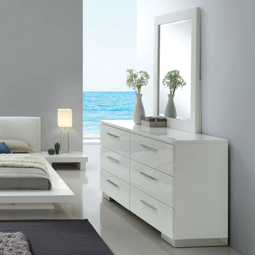 Christie Glossy White Dresser - Premium Dresser from FOA East - Just $727.35! Shop now at Furniture Wholesale Plus  We are the best furniture store in Nashville, Hendersonville, Goodlettsville, Madison, Antioch, Mount Juliet, Lebanon, Gallatin, Springfield, Murfreesboro, Franklin, Brentwood