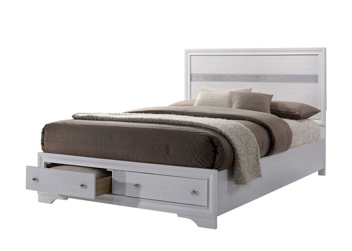Chrissy White E.King Bed - Premium Bed from FOA East - Just $772.20! Shop now at Furniture Wholesale Plus  We are the best furniture store in Nashville, Hendersonville, Goodlettsville, Madison, Antioch, Mount Juliet, Lebanon, Gallatin, Springfield, Murfreesboro, Franklin, Brentwood
