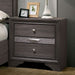 Chrissy Gray Night Stand - Premium Nightstand from FOA East - Just $208.65! Shop now at Furniture Wholesale Plus  We are the best furniture store in Nashville, Hendersonville, Goodlettsville, Madison, Antioch, Mount Juliet, Lebanon, Gallatin, Springfield, Murfreesboro, Franklin, Brentwood