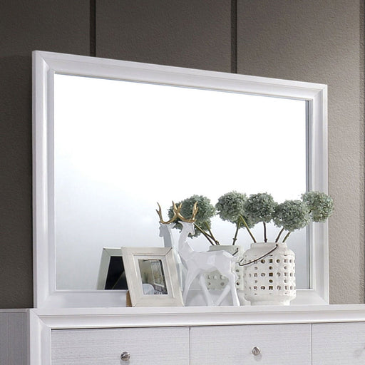 Chrissy White Mirror - Premium Mirror from FOA East - Just $142.35! Shop now at Furniture Wholesale Plus  We are the best furniture store in Nashville, Hendersonville, Goodlettsville, Madison, Antioch, Mount Juliet, Lebanon, Gallatin, Springfield, Murfreesboro, Franklin, Brentwood