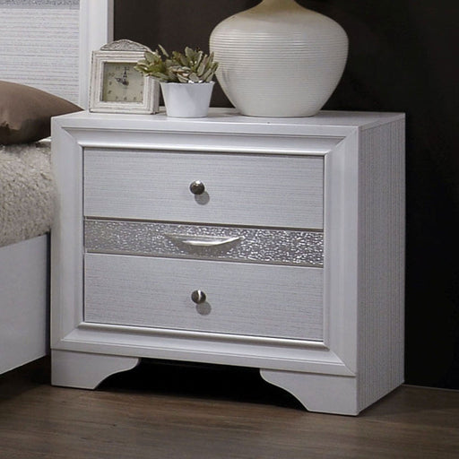 Chrissy White Night Stand - Premium Nightstand from FOA East - Just $208.65! Shop now at Furniture Wholesale Plus  We are the best furniture store in Nashville, Hendersonville, Goodlettsville, Madison, Antioch, Mount Juliet, Lebanon, Gallatin, Springfield, Murfreesboro, Franklin, Brentwood