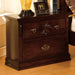 Tuscan II Glossy Dark Pine Night Stand - Premium Nightstand from FOA East - Just $208.65! Shop now at Furniture Wholesale Plus (Nashville,TN)  We are the best furniture store in Nashville, Hendersonville, Goodlettsville, Madison, Antioch, Mount Juliet, Lebanon, Gallatin, Springfield, Murfreesboro, Franklin, Brentwood