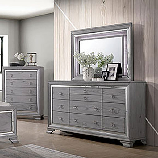 Alanis Light Gray Dresser - Premium Dresser from FOA East - Just $1054.95! Shop now at Furniture Wholesale Plus  We are the best furniture store in Nashville, Hendersonville, Goodlettsville, Madison, Antioch, Mount Juliet, Lebanon, Gallatin, Springfield, Murfreesboro, Franklin, Brentwood