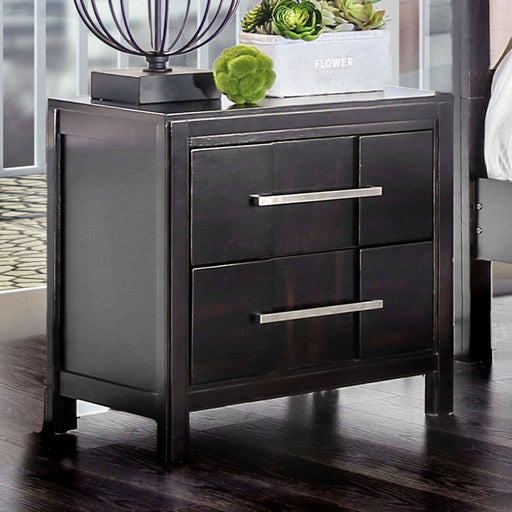 Berenice Espresso Night Stand - Premium Nightstand from FOA East - Just $208.65! Shop now at Furniture Wholesale Plus  We are the best furniture store in Nashville, Hendersonville, Goodlettsville, Madison, Antioch, Mount Juliet, Lebanon, Gallatin, Springfield, Murfreesboro, Franklin, Brentwood