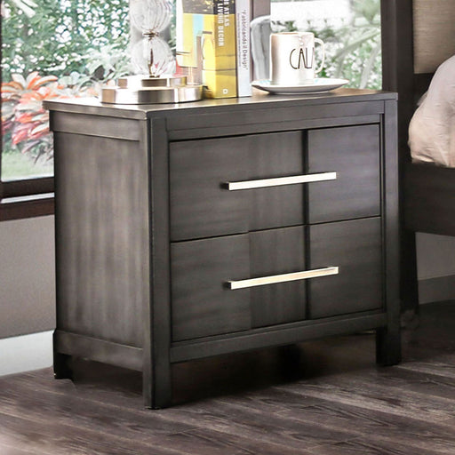 Berenice Gray Night Stand - Premium Nightstand from FOA East - Just $208.65! Shop now at Furniture Wholesale Plus  We are the best furniture store in Nashville, Hendersonville, Goodlettsville, Madison, Antioch, Mount Juliet, Lebanon, Gallatin, Springfield, Murfreesboro, Franklin, Brentwood