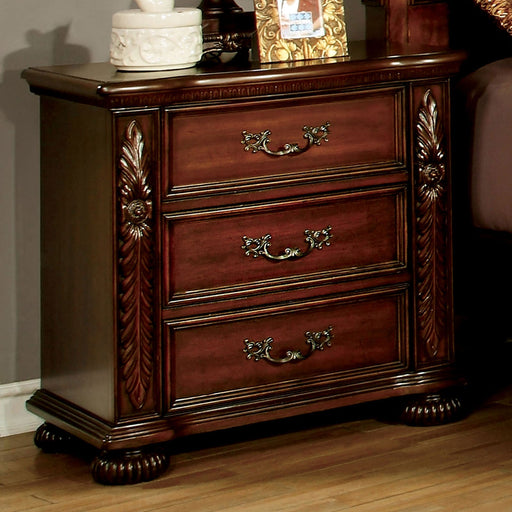 ARTHUR Brown Cherry Night Stand - Premium Nightstand from FOA East - Just $421.20! Shop now at Furniture Wholesale Plus  We are the best furniture store in Nashville, Hendersonville, Goodlettsville, Madison, Antioch, Mount Juliet, Lebanon, Gallatin, Springfield, Murfreesboro, Franklin, Brentwood