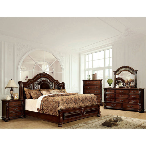 Flandreau Brown Cherry/Espresso 5 Pc. Queen Bedroom Set w/ 2NS - Premium Bedroom Set from FOA East - Just $3730.35! Shop now at Furniture Wholesale Plus  We are the best furniture store in Nashville, Hendersonville, Goodlettsville, Madison, Antioch, Mount Juliet, Lebanon, Gallatin, Springfield, Murfreesboro, Franklin, Brentwood