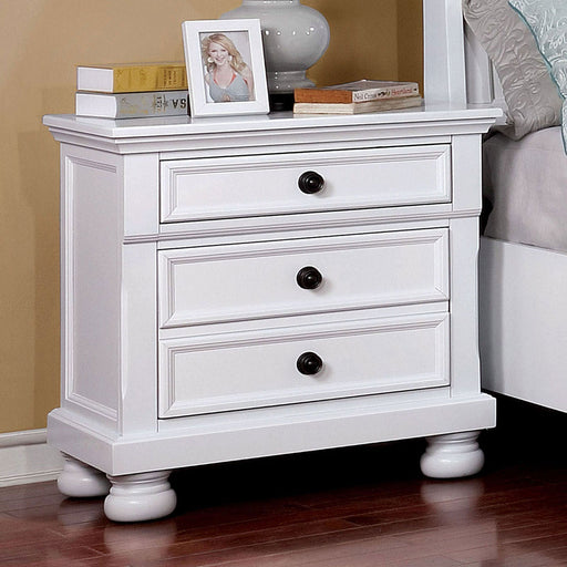 Castor White Night Stand - Premium Nightstand from FOA East - Just $304.20! Shop now at Furniture Wholesale Plus  We are the best furniture store in Nashville, Hendersonville, Goodlettsville, Madison, Antioch, Mount Juliet, Lebanon, Gallatin, Springfield, Murfreesboro, Franklin, Brentwood