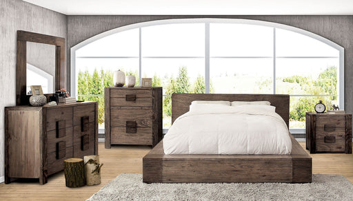 JANEIRO Rustic Natural Tone 5 Pc. Queen Bedroom Set w/ 2NS - Premium Bedroom Set from FOA East - Just $2739.75! Shop now at Furniture Wholesale Plus  We are the best furniture store in Nashville, Hendersonville, Goodlettsville, Madison, Antioch, Mount Juliet, Lebanon, Gallatin, Springfield, Murfreesboro, Franklin, Brentwood