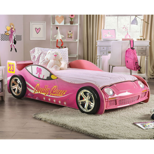 PRETTY GIRL CAR BED Twin Bed, Pink - Premium Bed from FOA East - Just $678.60! Shop now at Furniture Wholesale Plus  We are the best furniture store in Nashville, Hendersonville, Goodlettsville, Madison, Antioch, Mount Juliet, Lebanon, Gallatin, Springfield, Murfreesboro, Franklin, Brentwood