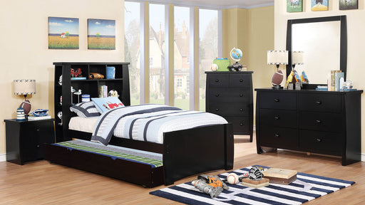 Marlee Black 4 Pc. Twin Bedroom Set - Premium Bedroom Set from FOA East - Just $1170! Shop now at Furniture Wholesale Plus  We are the best furniture store in Nashville, Hendersonville, Goodlettsville, Madison, Antioch, Mount Juliet, Lebanon, Gallatin, Springfield, Murfreesboro, Franklin, Brentwood