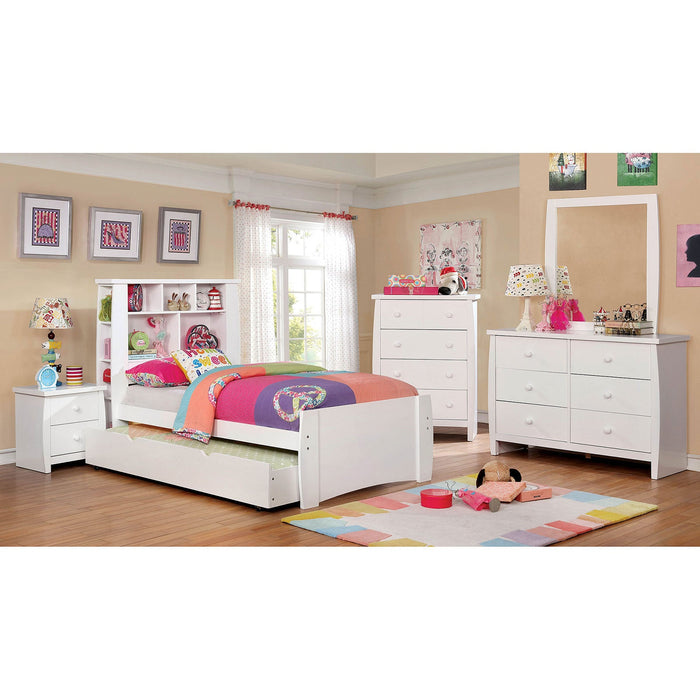 Marlee White 4 Pc. Twin Bedroom Set - Premium Bedroom Set from FOA East - Just $1170! Shop now at Furniture Wholesale Plus  We are the best furniture store in Nashville, Hendersonville, Goodlettsville, Madison, Antioch, Mount Juliet, Lebanon, Gallatin, Springfield, Murfreesboro, Franklin, Brentwood