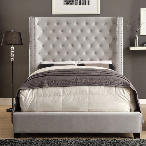 ROSABELLE E.King Bed, Ivory - Premium Bed from FOA East - Just $1054.95! Shop now at Furniture Wholesale Plus  We are the best furniture store in Nashville, Hendersonville, Goodlettsville, Madison, Antioch, Mount Juliet, Lebanon, Gallatin, Springfield, Murfreesboro, Franklin, Brentwood