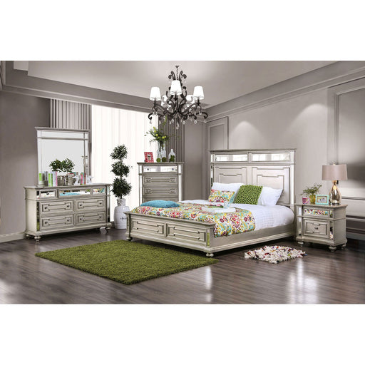 Salamanca Silver 4 Pc. Queen Bedroom Set - Premium Bedroom Set from FOA East - Just $2460.90! Shop now at Furniture Wholesale Plus  We are the best furniture store in Nashville, Hendersonville, Goodlettsville, Madison, Antioch, Mount Juliet, Lebanon, Gallatin, Springfield, Murfreesboro, Franklin, Brentwood