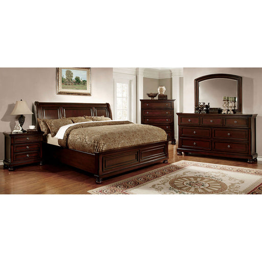 NORTHVILLE Dark Cherry Cal.King Bed - Premium Bed from FOA East - Just $1078.35! Shop now at Furniture Wholesale Plus  We are the best furniture store in Nashville, Hendersonville, Goodlettsville, Madison, Antioch, Mount Juliet, Lebanon, Gallatin, Springfield, Murfreesboro, Franklin, Brentwood