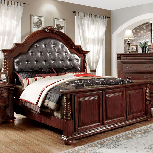 Esperia Brown Cherry Cal.King Bed - Premium Bed from FOA East - Just $1526.85! Shop now at Furniture Wholesale Plus  We are the best furniture store in Nashville, Hendersonville, Goodlettsville, Madison, Antioch, Mount Juliet, Lebanon, Gallatin, Springfield, Murfreesboro, Franklin, Brentwood