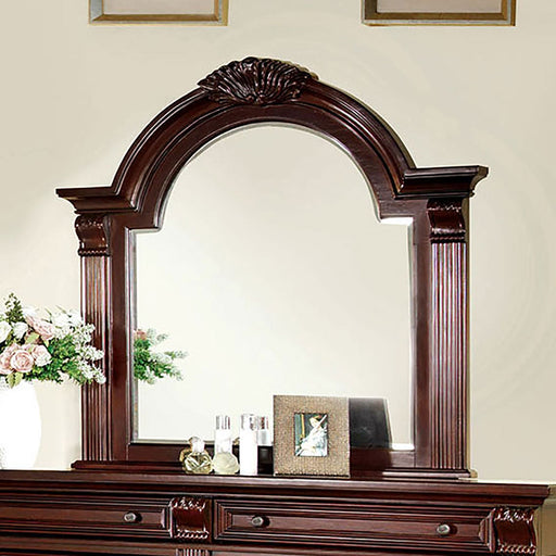 Esperia Brown Cherry Mirror - Premium Mirror from FOA East - Just $329.55! Shop now at Furniture Wholesale Plus  We are the best furniture store in Nashville, Hendersonville, Goodlettsville, Madison, Antioch, Mount Juliet, Lebanon, Gallatin, Springfield, Murfreesboro, Franklin, Brentwood
