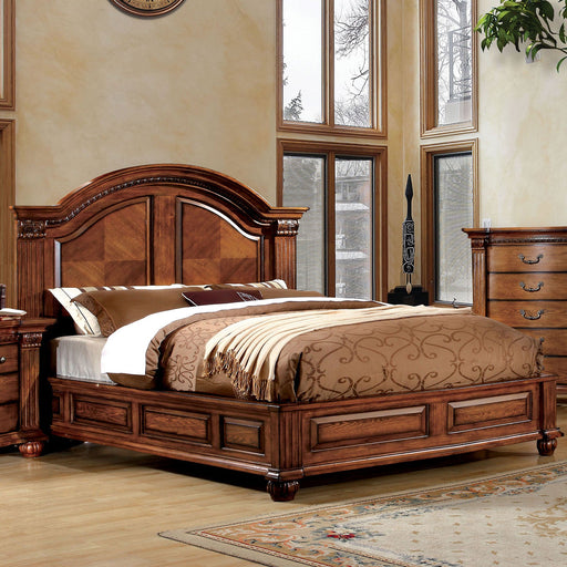Bellagrand Antique Tobacco Oak Cal.King Bed - Premium Bed from FOA East - Just $1433.25! Shop now at Furniture Wholesale Plus  We are the best furniture store in Nashville, Hendersonville, Goodlettsville, Madison, Antioch, Mount Juliet, Lebanon, Gallatin, Springfield, Murfreesboro, Franklin, Brentwood