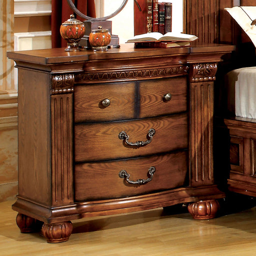 Bellagrand Antique Tobacco Oak Night Stand - Premium Nightstand from FOA East - Just $491.40! Shop now at Furniture Wholesale Plus  We are the best furniture store in Nashville, Hendersonville, Goodlettsville, Madison, Antioch, Mount Juliet, Lebanon, Gallatin, Springfield, Murfreesboro, Franklin, Brentwood