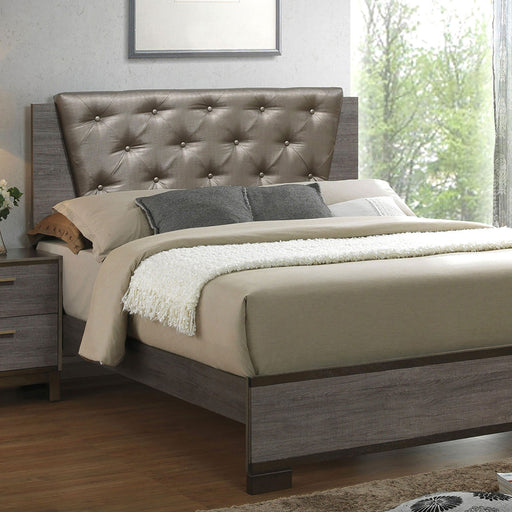 MANVEL Two-Tone Antique Gray Queen Bed - Premium Bed from FOA East - Just $374.40! Shop now at Furniture Wholesale Plus  We are the best furniture store in Nashville, Hendersonville, Goodlettsville, Madison, Antioch, Mount Juliet, Lebanon, Gallatin, Springfield, Murfreesboro, Franklin, Brentwood