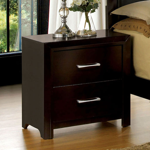 JANINE Espresso Night Stand - Premium Nightstand from FOA East - Just $185.25! Shop now at Furniture Wholesale Plus  We are the best furniture store in Nashville, Hendersonville, Goodlettsville, Madison, Antioch, Mount Juliet, Lebanon, Gallatin, Springfield, Murfreesboro, Franklin, Brentwood