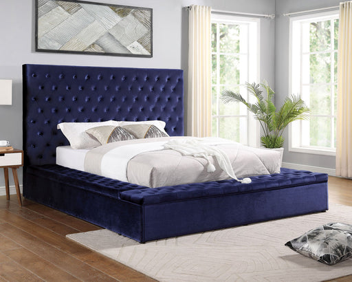 GOLATI E.King Bed, Blue - Premium Bed from FOA East - Just $1125.15! Shop now at Furniture Wholesale Plus  We are the best furniture store in Nashville, Hendersonville, Goodlettsville, Madison, Antioch, Mount Juliet, Lebanon, Gallatin, Springfield, Murfreesboro, Franklin, Brentwood