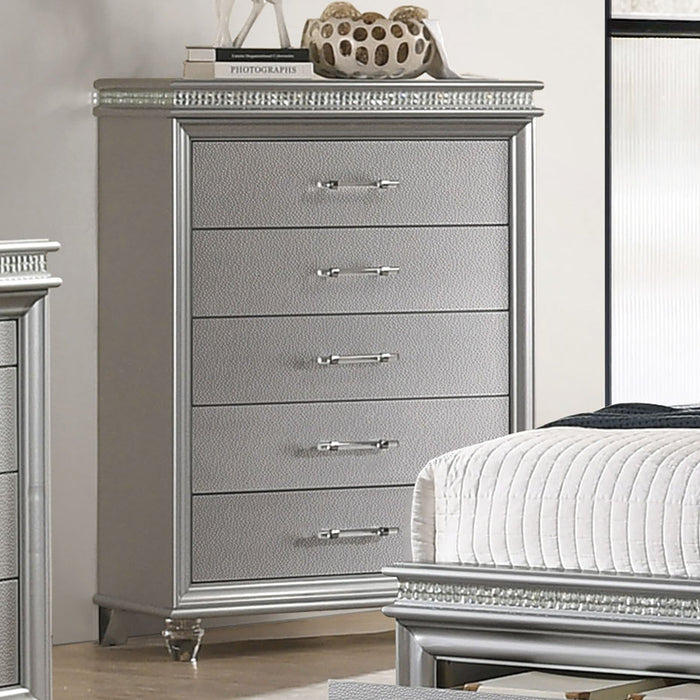 MADDIE Chest, Silver - Premium Chest from FOA East - Just $891.15! Shop now at Furniture Wholesale Plus  We are the best furniture store in Nashville, Hendersonville, Goodlettsville, Madison, Antioch, Mount Juliet, Lebanon, Gallatin, Springfield, Murfreesboro, Franklin, Brentwood