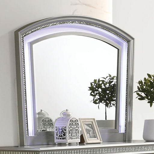MADDIE Mirror, Silver - Premium Mirror from FOA East - Just $399.75! Shop now at Furniture Wholesale Plus  We are the best furniture store in Nashville, Hendersonville, Goodlettsville, Madison, Antioch, Mount Juliet, Lebanon, Gallatin, Springfield, Murfreesboro, Franklin, Brentwood