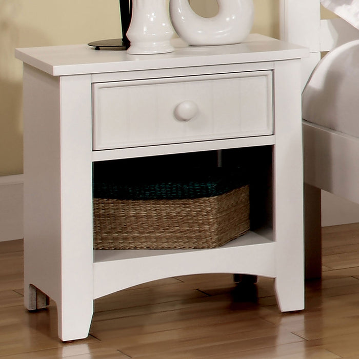 Corry White Night Stand - Premium Nightstand from FOA East - Just $163.80! Shop now at Furniture Wholesale Plus  We are the best furniture store in Nashville, Hendersonville, Goodlettsville, Madison, Antioch, Mount Juliet, Lebanon, Gallatin, Springfield, Murfreesboro, Franklin, Brentwood