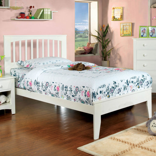 Pine Brook White Twin Bed - Premium Bed from FOA East - Just $234! Shop now at Furniture Wholesale Plus  We are the best furniture store in Nashville, Hendersonville, Goodlettsville, Madison, Antioch, Mount Juliet, Lebanon, Gallatin, Springfield, Murfreesboro, Franklin, Brentwood