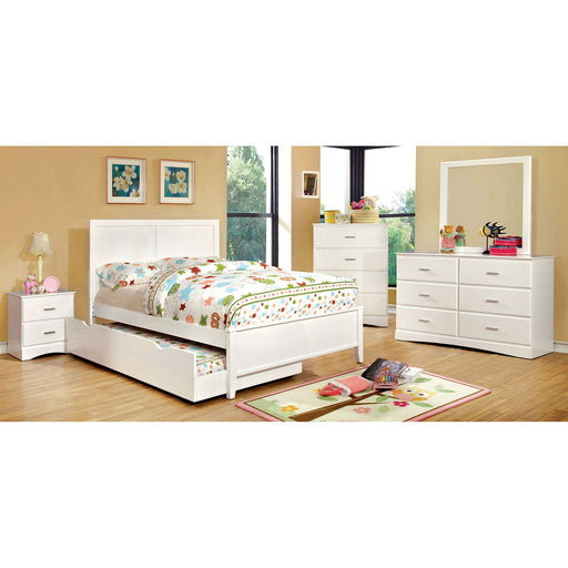 PRISMO White Full Bed - Premium Bed from FOA East - Just $374.40! Shop now at Furniture Wholesale Plus  We are the best furniture store in Nashville, Hendersonville, Goodlettsville, Madison, Antioch, Mount Juliet, Lebanon, Gallatin, Springfield, Murfreesboro, Franklin, Brentwood