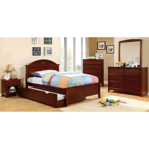 MEDINA Cherry Twin Bed - Premium Bed from FOA East - Just $325.65! Shop now at Furniture Wholesale Plus  We are the best furniture store in Nashville, Hendersonville, Goodlettsville, Madison, Antioch, Mount Juliet, Lebanon, Gallatin, Springfield, Murfreesboro, Franklin, Brentwood