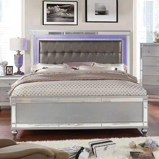 Brachium Silver Queen Bed - Premium Bed from FOA East - Just $820.95! Shop now at Furniture Wholesale Plus  We are the best furniture store in Nashville, Hendersonville, Goodlettsville, Madison, Antioch, Mount Juliet, Lebanon, Gallatin, Springfield, Murfreesboro, Franklin, Brentwood
