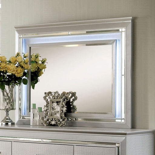 BELLANOVA Silver Mirror - Premium Mirror from FOA East - Just $378.30! Shop now at Furniture Wholesale Plus  We are the best furniture store in Nashville, Hendersonville, Goodlettsville, Madison, Antioch, Mount Juliet, Lebanon, Gallatin, Springfield, Murfreesboro, Franklin, Brentwood