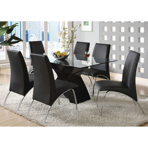 Wailoa Black Dining Table - Premium Dining Table from FOA East - Just $674.70! Shop now at Furniture Wholesale Plus  We are the best furniture store in Nashville, Hendersonville, Goodlettsville, Madison, Antioch, Mount Juliet, Lebanon, Gallatin, Springfield, Murfreesboro, Franklin, Brentwood