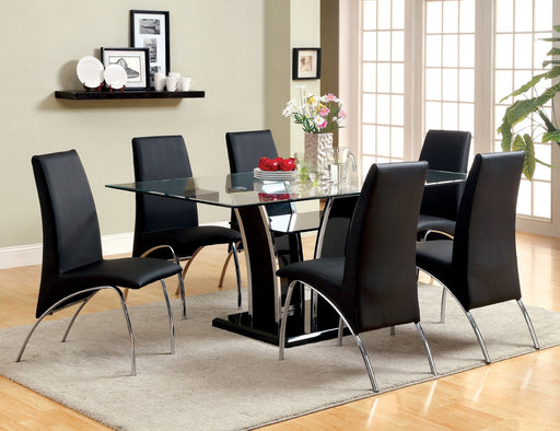 Glenview Black Dining Table - Premium Dining Table from FOA East - Just $772.20! Shop now at Furniture Wholesale Plus  We are the best furniture store in Nashville, Hendersonville, Goodlettsville, Madison, Antioch, Mount Juliet, Lebanon, Gallatin, Springfield, Murfreesboro, Franklin, Brentwood